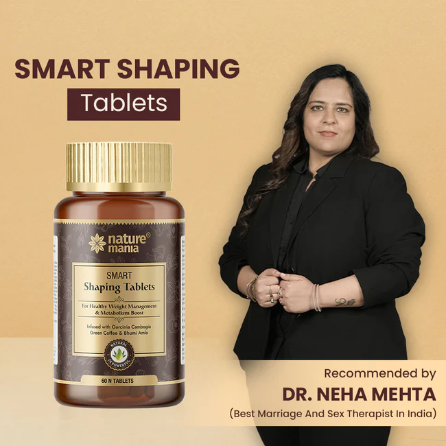 Nature Mania Smart Shaping Tablets -60N | Weight Management | Fat Burner | Men & Women - Image 7