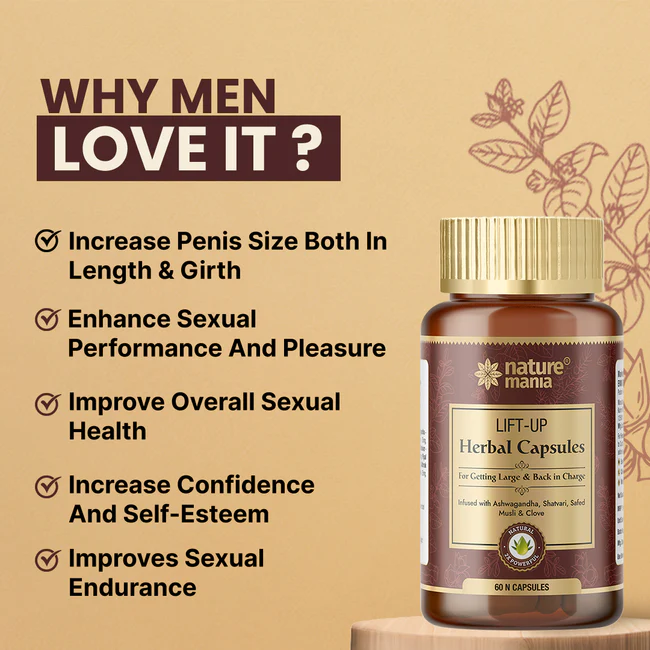 Nature Mania Lift-up Capsule (Male Enhancer) - 60 Capsules - Image 6