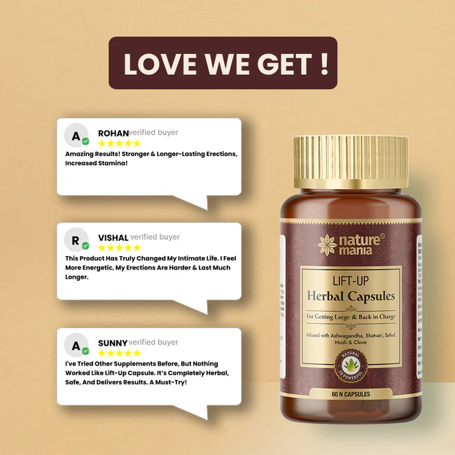 Nature Mania Lift-up Capsule (Male Enhancer) - 60 Capsules - Image 8